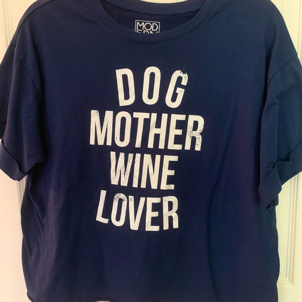 Dog mother wine lover t-shirt